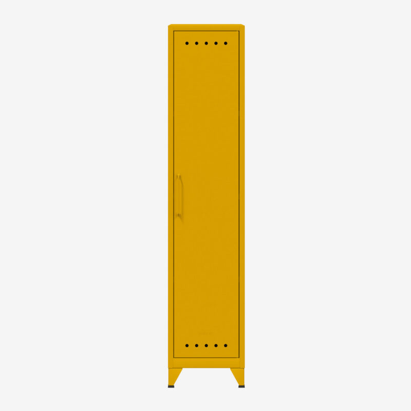 Metal Locker Wardrobe in Chalk | Single Locker Wardrobe | Bisley